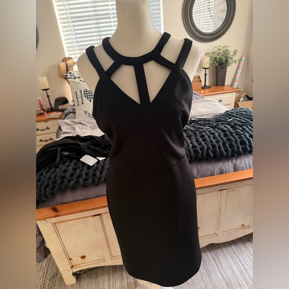 Guess Black Strappy Backless Dress
